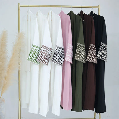 Butterfly Embroidered Open Kimono Abaya Dubai Luxury 2024 Islam Muslim Kaftan Modest Dress Kebaya Damen Robe Abayas For Women