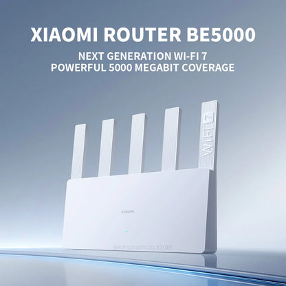 NEW Xiaomi Router BE5000 Wi-Fi 7 2.4/5GHz Dual-Frequency Mesh 2.5G High-Speed Network Port IPTV OFDMA Signal Amplifier Mi Home.