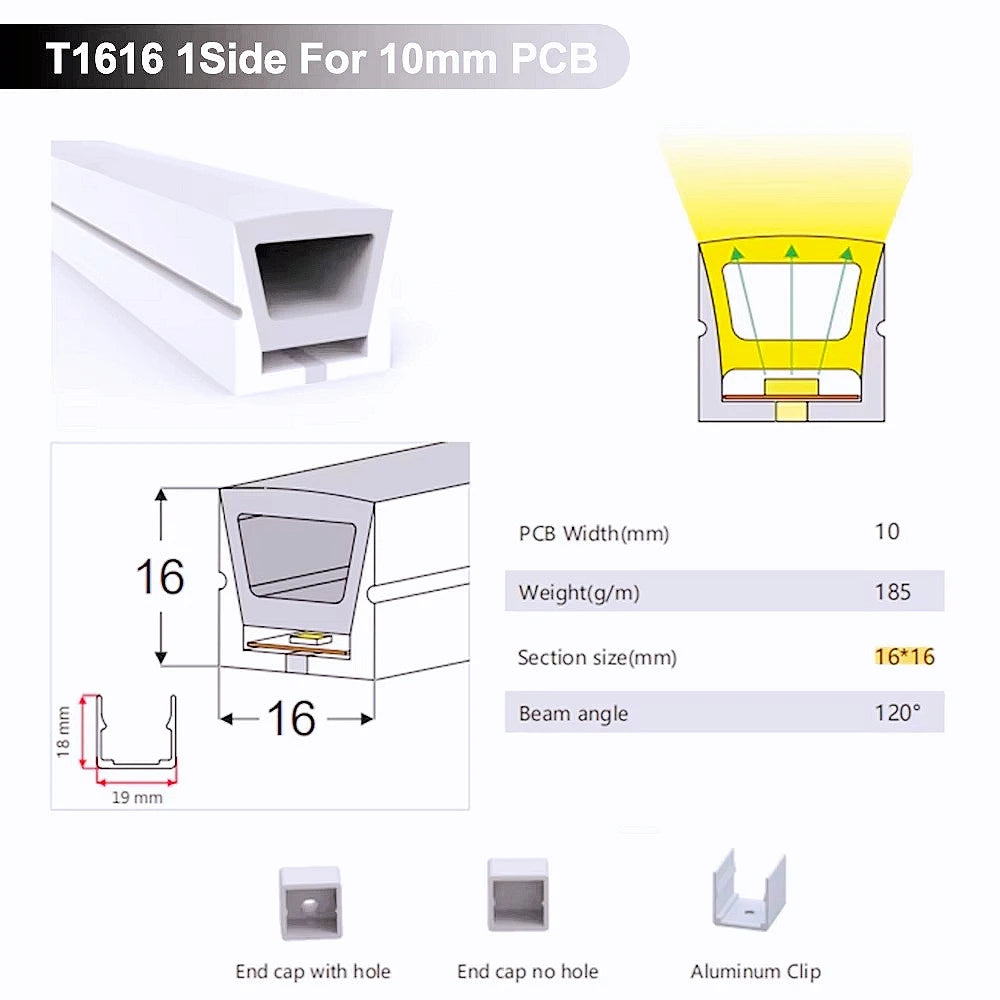 IP67 Waterproof Flexible LED Neon Silicone Light Tube for WS2812B WS2811 5050 RGB 5mm 8mm 10mm 12mm PCB Light Strip.