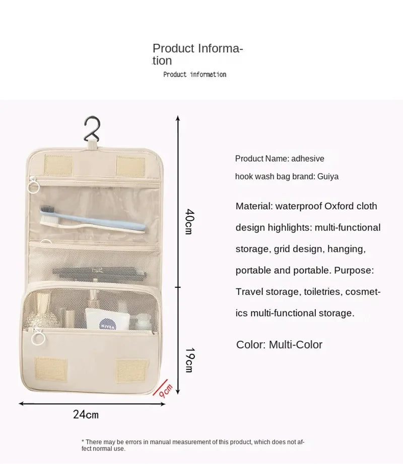 High Quality Women Makeup Bags Travel Cosmetic Bag Toiletries Organizer Waterproof Storage Neceser Hanging Bathroom Wash Bag.