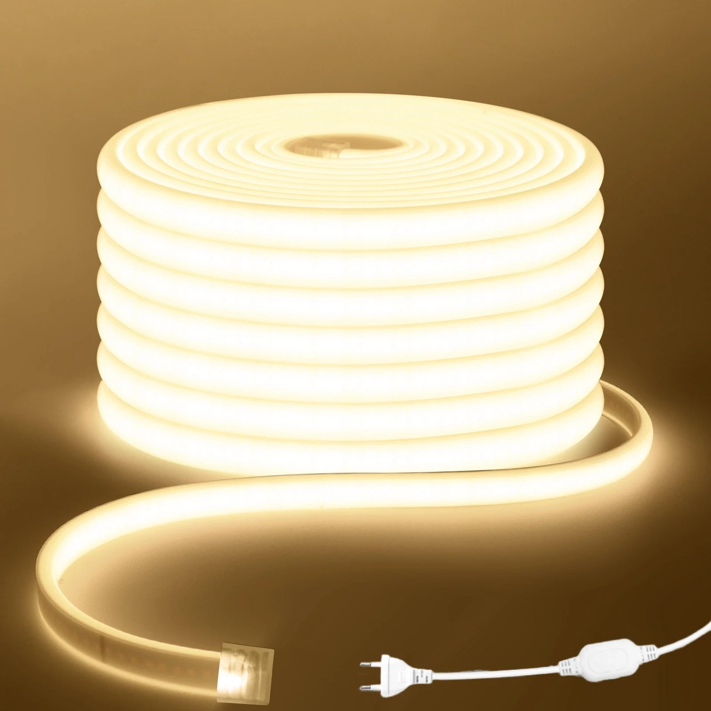 1m-35m Surper Brightness COB LED Strip Light 288LEDs/M RA90 220V Outdoor Waterproof Silicone Tube for Yard Swimming Pool Pathway