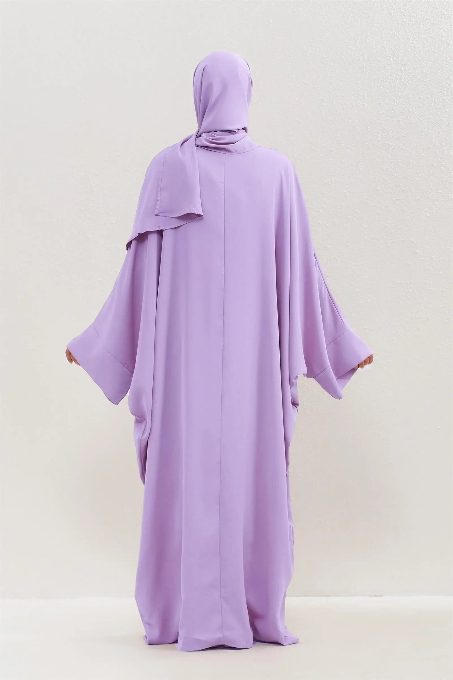 Two Pieces Muslim Abaya Women Jilbab Islamic With Hijab Clothing Dubai Saudi Robe Turkish Modesty Prayer Dresses Loose Kaftans.