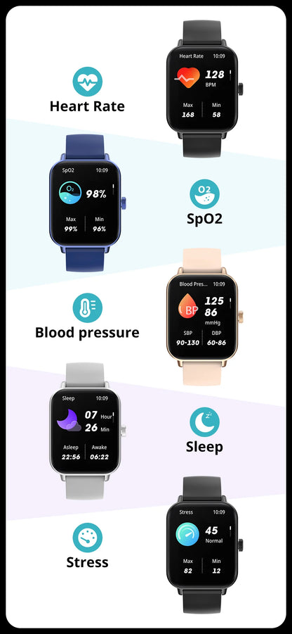 COLMI P81 Voice Calling Smart Watch Ultra 1.9 inch Screen 24H Health Monitor 100+ Sports Modes, Bluetooth Smartwatch Men Women.