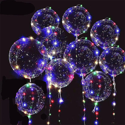 6 stücke 3 satz Transparent Party Glow Bobo Led Ball Leuchten Ballons Hochzeit Blase Ballon Hochzeit Geburtstag Dekoration einzigen.
