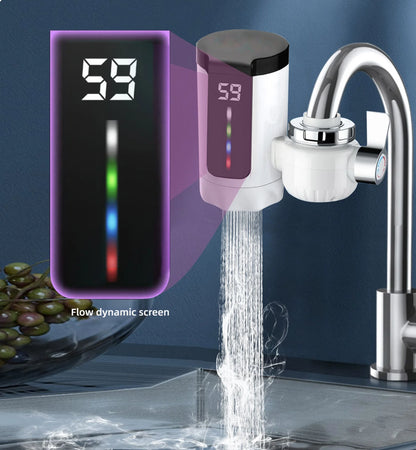 Electric Kitchen Sink Water Heater Tap Instant Hot Stainless Steel Water Faucet Heater Cold Heating Kitchen  Accessories