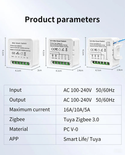 1/2/3 Gang Tuya Smart Licht Schalter Modul Zigbee 3,0 Smart Leben für Alexa Google Home Yandex DIY remote Breaker Verzögerung 100-240V.