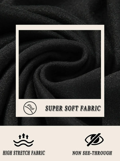 5 Pack Women's Super Soft High Waisted Tummy Control No See Through Workout Yoga Running Athletic Push Up Gym Fitness Leggings.