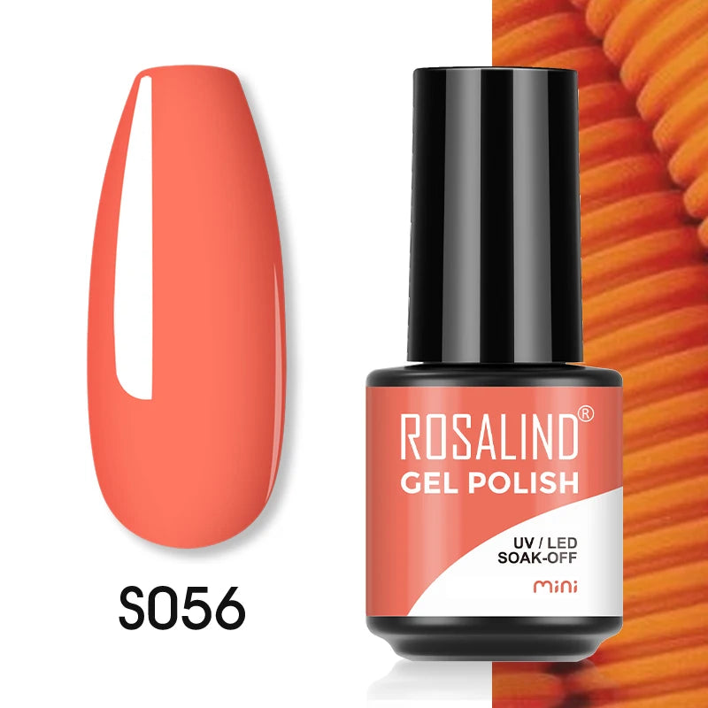 ROSALIND Red Series UV Nail Gel Hybrid Varnish Semi Permanent For Manicure Art Nail Polish Matt Base Top Coat Gel Nail Polish