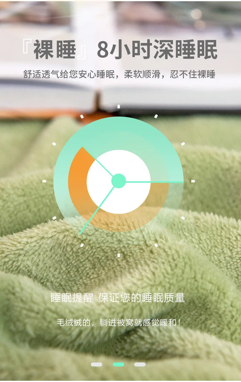 Warm Plush Fitted Sheet Elastic Mattress Cover Fluffy Velvet Fleece Bed Linen Couple Thermal Double Bed Not Included Pillowcase.