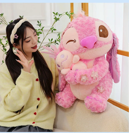 70cm Big Size Disney Lilo & Stitchanime Plush Stuffed Doll Room Decoration Peluche Pillow Angel Plushies Ornaments Gifts.