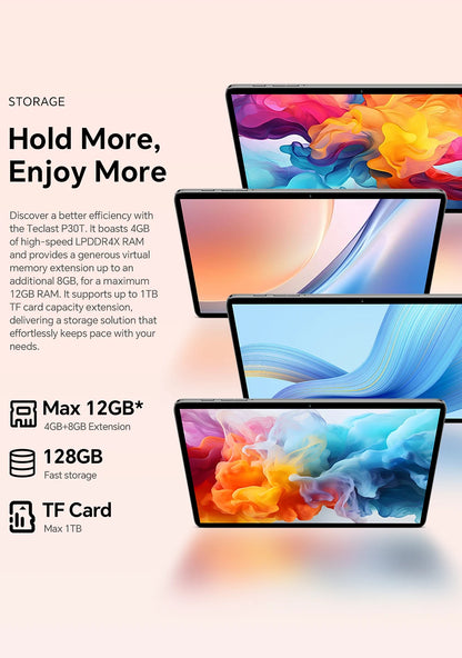 Teclast P30T Case 10-Inch Android Tablet 15 Max 12Gb Ram 128Gb Rom T606 8-Core All-In-One Keyboard/Case/Mouse/Stylus/Headphone/Stand.