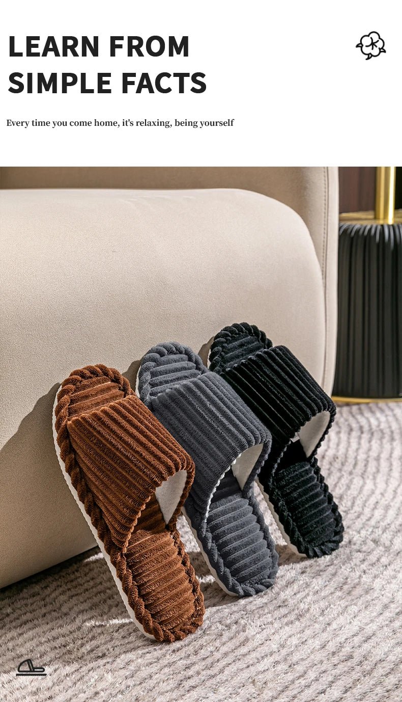 Herren-Hausschuhe mit offener Zehenpartie, Herbst und Winter, rutschfest, atmungsaktiv, Schlafzimmer, geräuschlos, Paar-Hausschuhe für Frühling und Herbst.