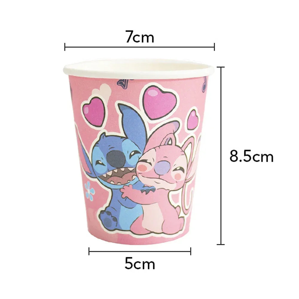 Niedliche Cartoon-Lilo und Stitch-Luftballons, alles Gute zum Geburtstag, Party, Babyparty, Dekorationen, Kindergeschenke, Einweggeschirr.