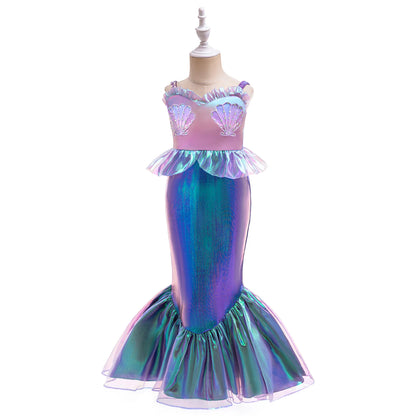 Pailletten Mädchen Party Kleider Meerjungfrau Mottoparty Prinzessin Kleid Performance Kostüm Kinder Geburtstag Geschenke Kleider für Mädchen Abschlussball.