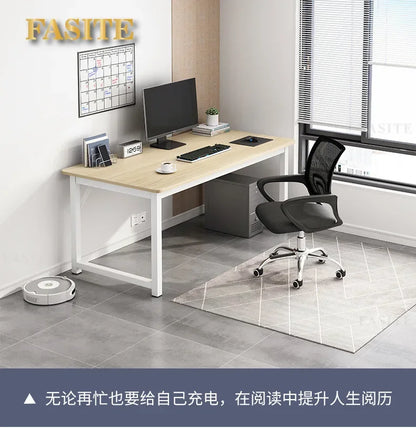 Hochwertiger, langlebiger Computertisch, Desktop-Tisch für Zuhause, Schlafzimmer, moderner, einfacher Mietisch, Studenten-Studientisch, langer Streifen