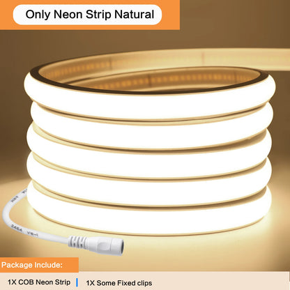 12V 24V Tuya Smart WiFi COB Neon Strip Waterproof 0.5M 5M 10M 20M 320LED/M Flexible LED Tube Tape for Kitchen Cabinet Room Decor