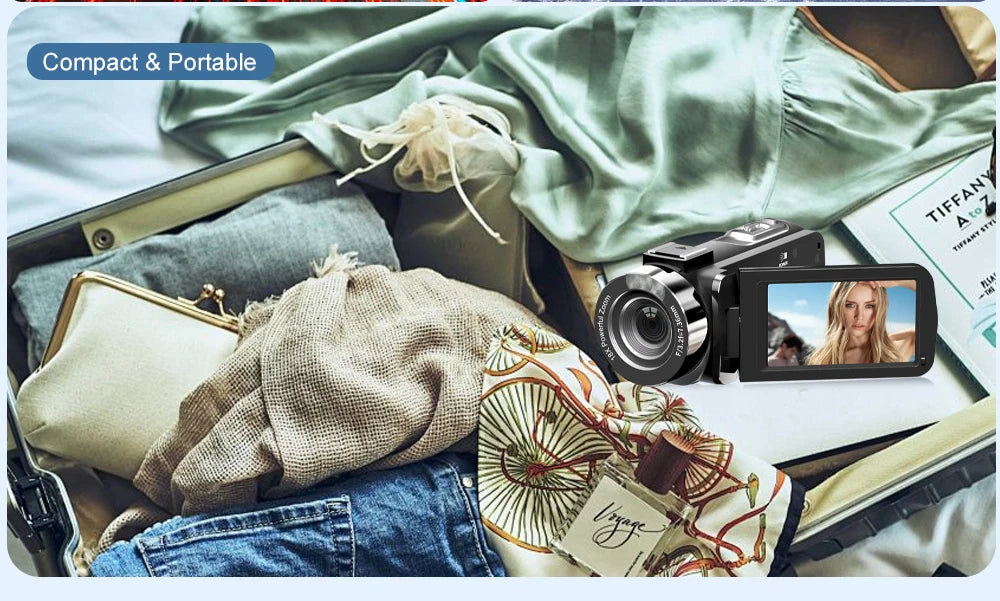 Ouelife 4K Digital Photography Camera 42 Megapixels HD Digital Camera 18X Digital Zoom 3.0'' screen Portable Video Recorder.