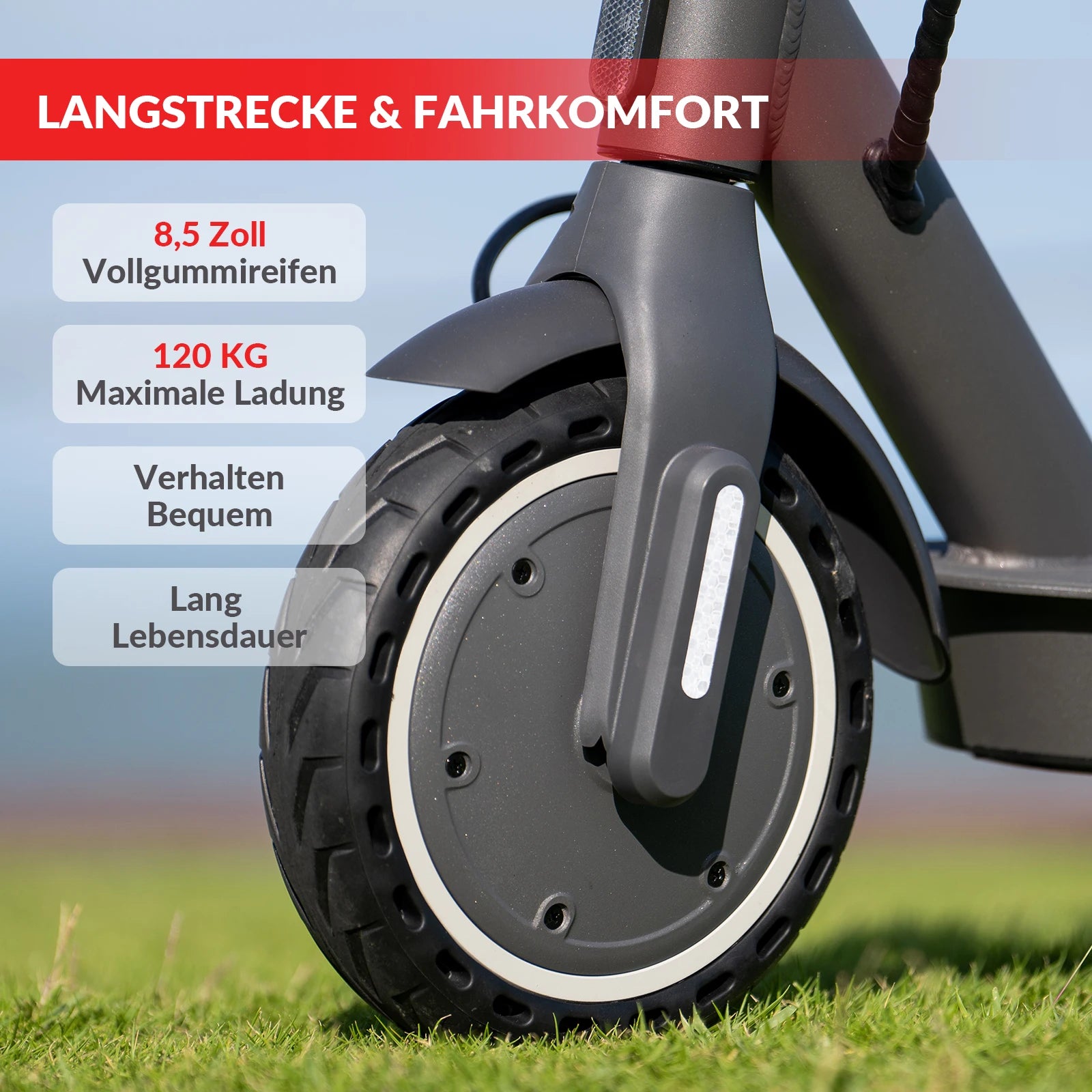 5TH WHEEL E30(ABE) Adult Electric Scooter 350W Motor 36V 7.5AH Battery City Electric Scooter 8.5" Solid Tires Foldable E-Scooter.