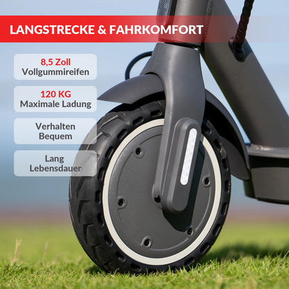 5TH WHEEL E30(ABE) Adult Electric Scooter 350W Motor 36V 7.5AH Battery City Electric Scooter 8.5" Solid Tires Foldable E-Scooter.