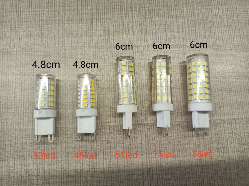 10 Stücke G9 LED Lampe 7 Watt 9 Watt 12 Watt 15 Watt 18 Watt 220 V Led-lampe SMD 2835 LED G9 Licht Ersetzen 30/40 W Halogenlampe Licht für Zuhause Nützlich.