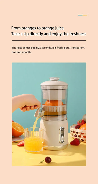 Electric Orange Juicer Portable 600ml Original Citrus Fruit Juice Extractor Lemon Squeezer Machine Smoothie Blender USB Charge.