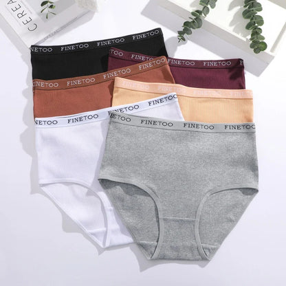 Women's Seamless Cotton Briefs Women Plus Size Panties Solid Color Breathable Underwear Female Low Waist Soft Lingerie S-XXL