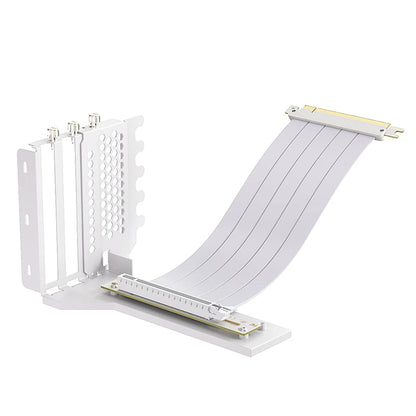 TEUCER L-Z3 GPU Vertical Mounting Bracket Kit, PCIe 4.0 X16 Riser Cable 200mm, Graphics Card Steering Mounting Bracket.