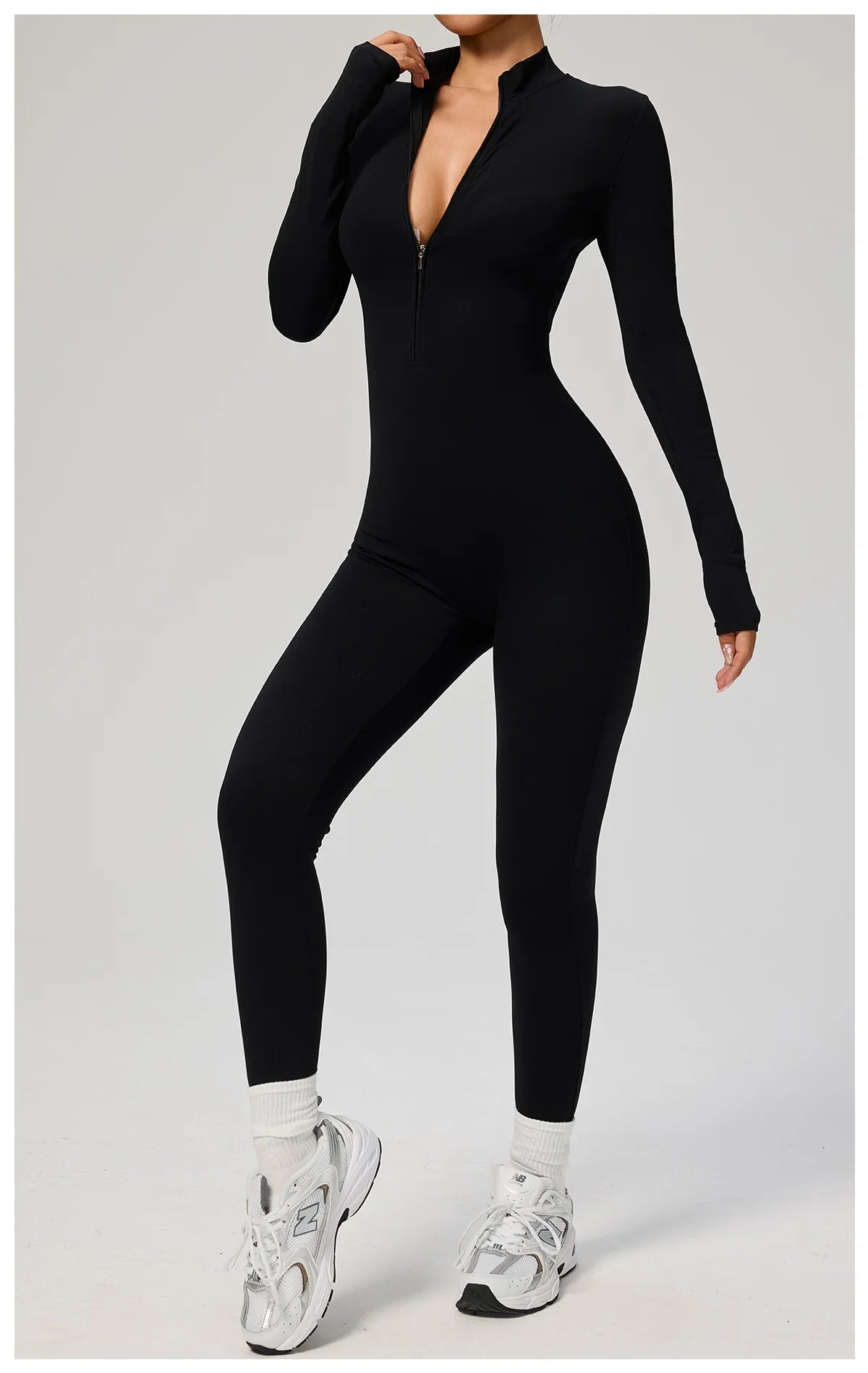 Tianyi High-Intensity Fitness Long-Sleeve Yoga Bodysuit Sensation Tight-Fitting Sportswear for Women Made in China