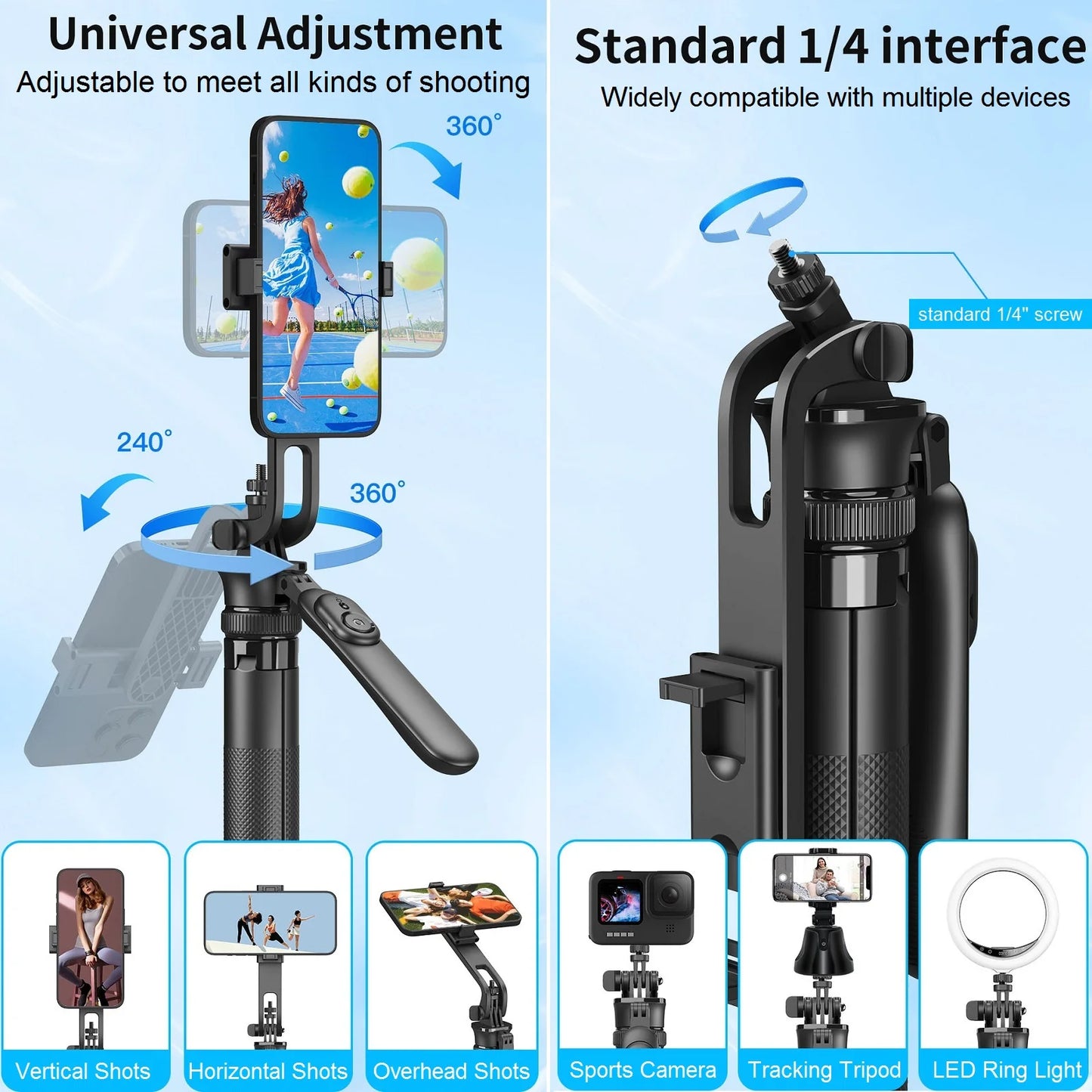 Wireless Selfie Stick Tripod Stand with Remote 1.8m Extendable Tripod Selfie Stick for iPhone Phone Camera Tiktok Video Vlogs.