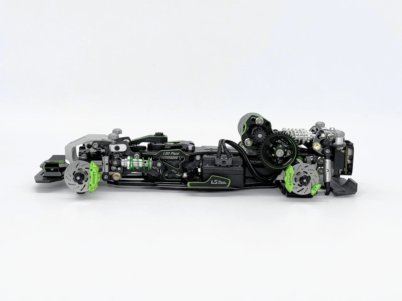 LSD Plaid RC Mini Car 1/24 RC Drift Mosquito Car  Frame KIT Lightweight Electric Remote Control Drift Model Toy Holiday Gift