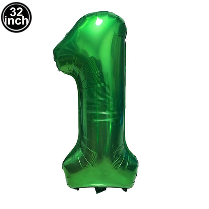 Blauer Ballon mit großen Zahlen, 32 Zoll, 0, 1, 2, 3, 4, 5, 6, 7, 8, 9, Geburtstag, Bachelorette-Luftballons, Figur, Golob-Party-Ballon-Dekoration