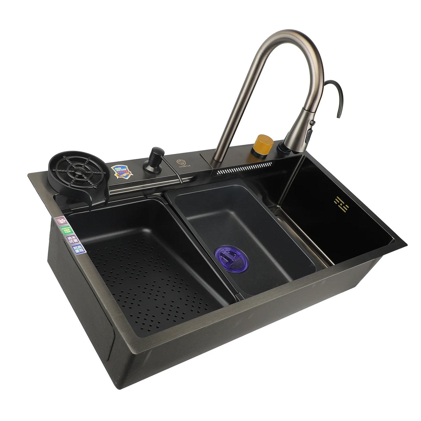 1-Set Küchenspüle, professioneller, moderner, einfacher Stil, verdickt, große Kapazität, Unterbau-Edelstahlspüle für die Küche zu Hause