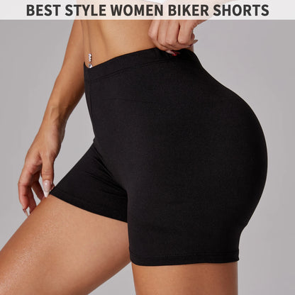 High Elasticity Sports Shorts Biker Shorts For Women Super Soft No See Yoga Running Push Up Gym  Fitness Women's Activewear.
