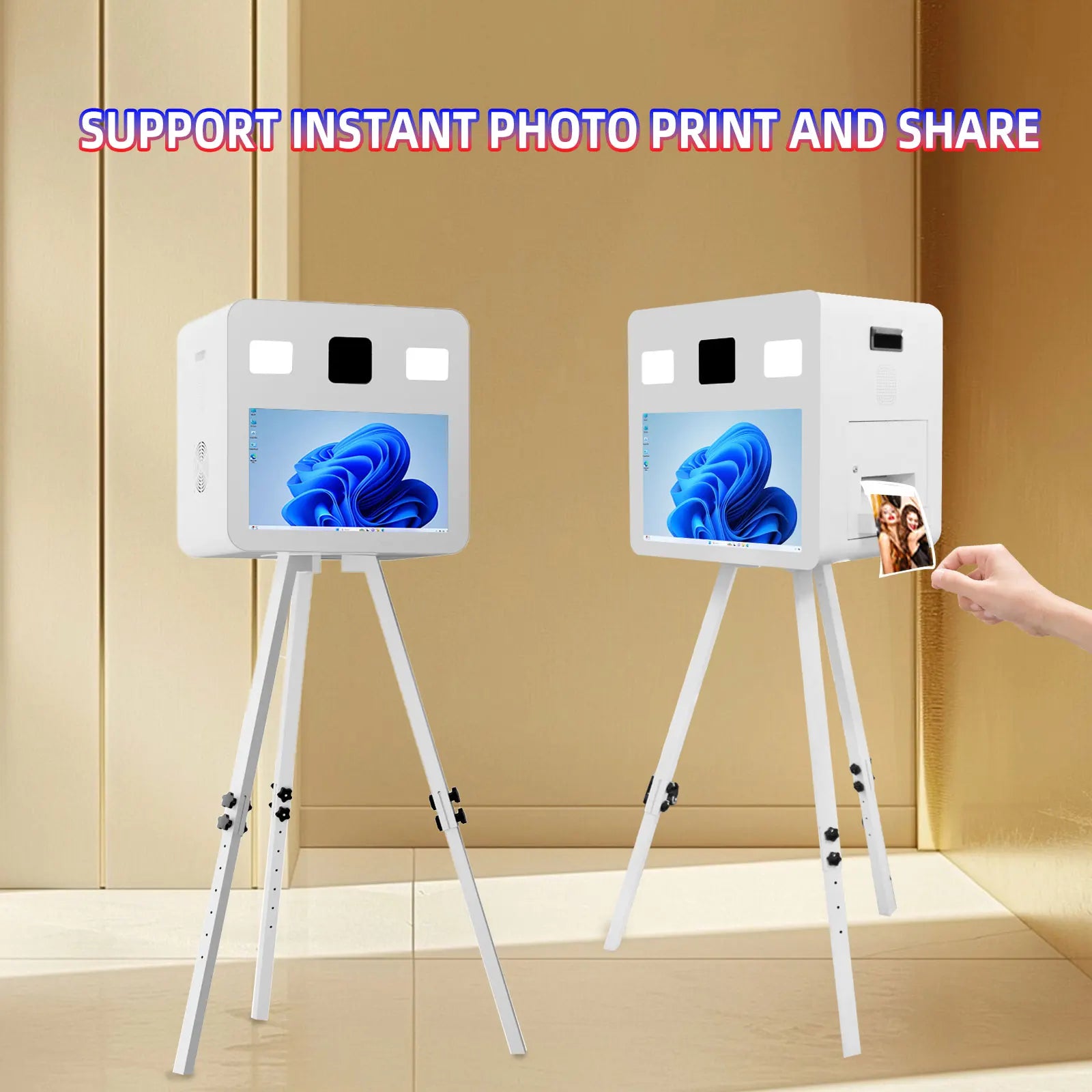 21.5 Inch Portable Camera Touch Screen Dslr Photo Booth Selfie Photo booth Machine  for ds620 RX1 525L QW410  Wedding Party.