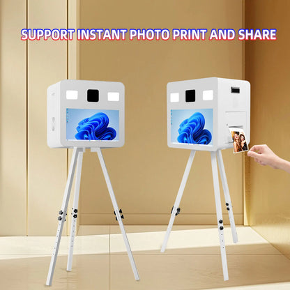Camera Touch Screen Dslr Photo Booth Portable  21.5 Inch Selfie Photo booth Machine DSLR Booth for Wedding Party.