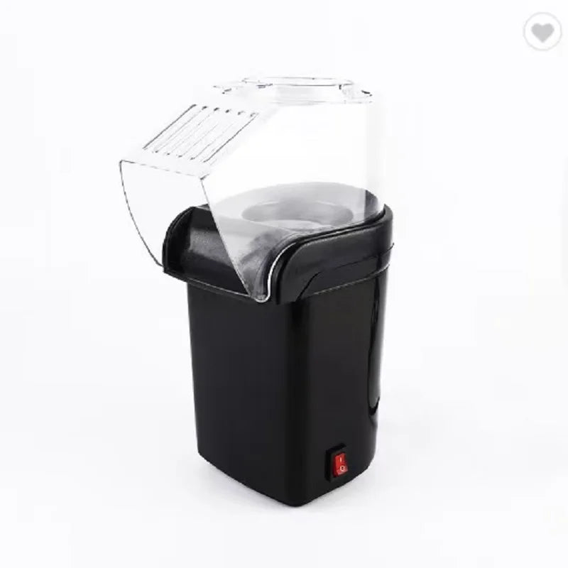 Electric Portable Popcorn Maker Fully Automatic Home Popcorn Popper Hot Air Popcorn Machine Healthy No Oil Mini Popcorn Maker
