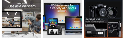 NBD 4K Digital Cameras for Photography,48MP Camera,Travel Vlogging Cameras with 16X Digital Zoom,180°Flip Screen,52mm Macro Lens.