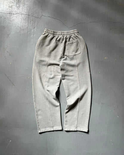 Casual Fashion American Solid Color Cotton Oversized Sweatshirt Men Two Piece Harajuku Joker Slacks Jogging Pants Tracksuits.