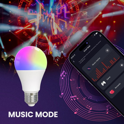 MOES Smart Bluetooth Led-lampe Dimmbare Licht lampe 9W E27 TUYA Lampen Party Licht Farbe Einstellbare Dimmer Alexa google stimme.