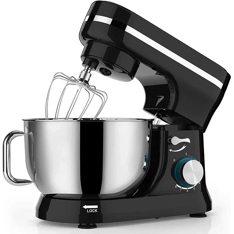 Electric Stand Mixer, 8 Speed Tilt-Head,  4.5L Stainless Steel Bowl, Kitchen Electric Mixer with Dough Hook, Wire Whip & Beater.