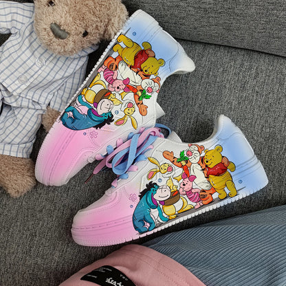 New The Disney family cartoon girls  princess cute Casual shoes non-slip soft bottom sports shoes for girl gift.