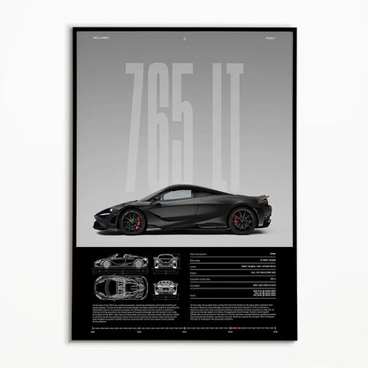 Black & White Famous Cars Posters Classic Car Photography Print Man Cave Canvas Painting Wall Art Pictures for Home Decoration.