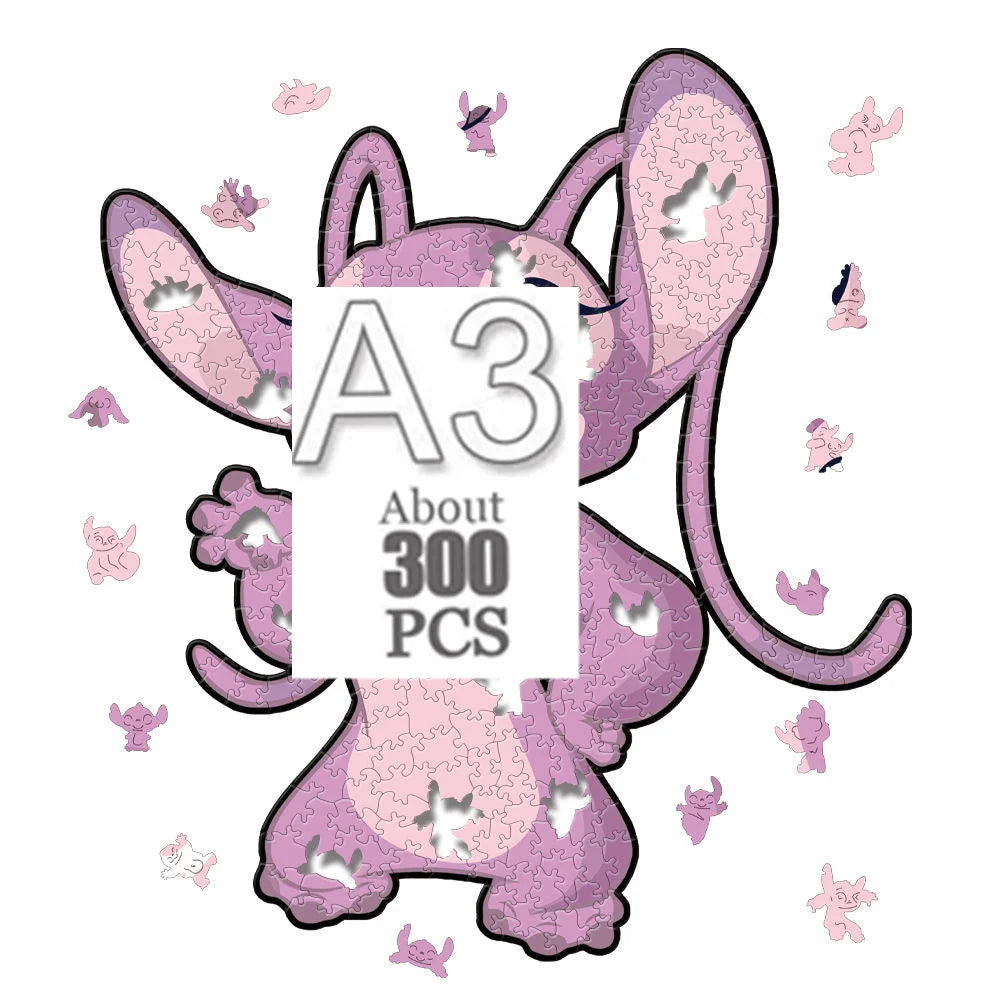 Cartoon animal wooden puzzle Film elements figure Popular classics wood jigsaws for adult kids Educational toy