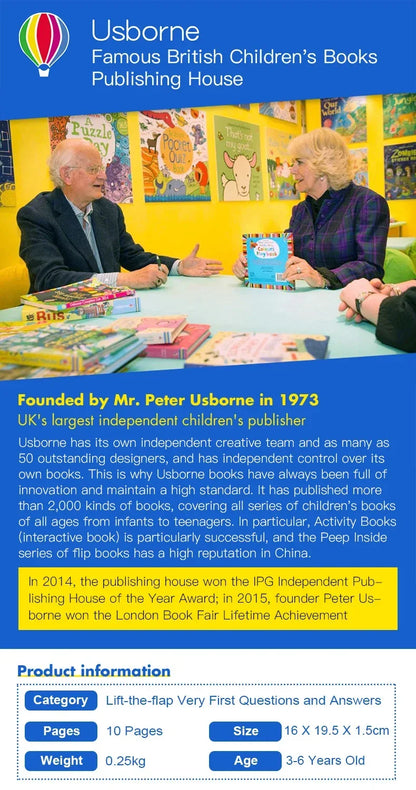 Kids Scientific Knowledge Learning Picture Books Usborne English Daily Knowledge Reading Book Early Educational Montessori.