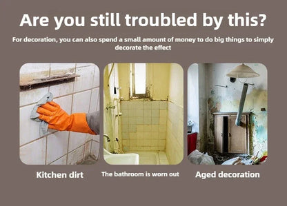 10/20/40PCS 30x30cm Self Adhesive Wallpaper Waterproof Tile Stickers FloorSticker for Kitchen Bathroom Ins Style Home Decor