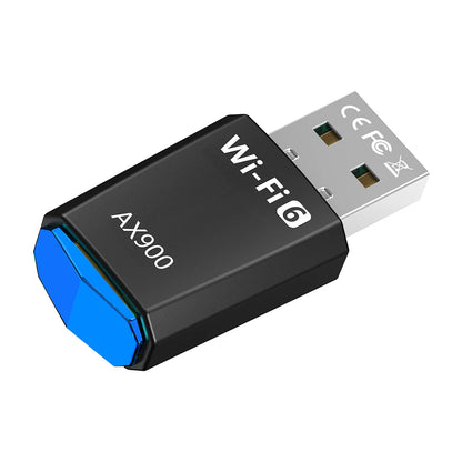 AX900 Driver-Free Wireless Network Card Dual-Band WiFi 6 USB Adapter 900Mbps WiFi Adaptador 2.4G&5GHz for Laptop Windows 7 10 11.