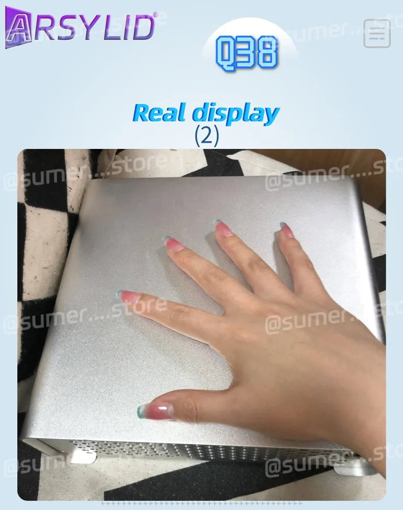 ARSYLID Q38 ITX Aluminum Chassis Pull-Out Style Mini Case 58mm CPU Radiator.