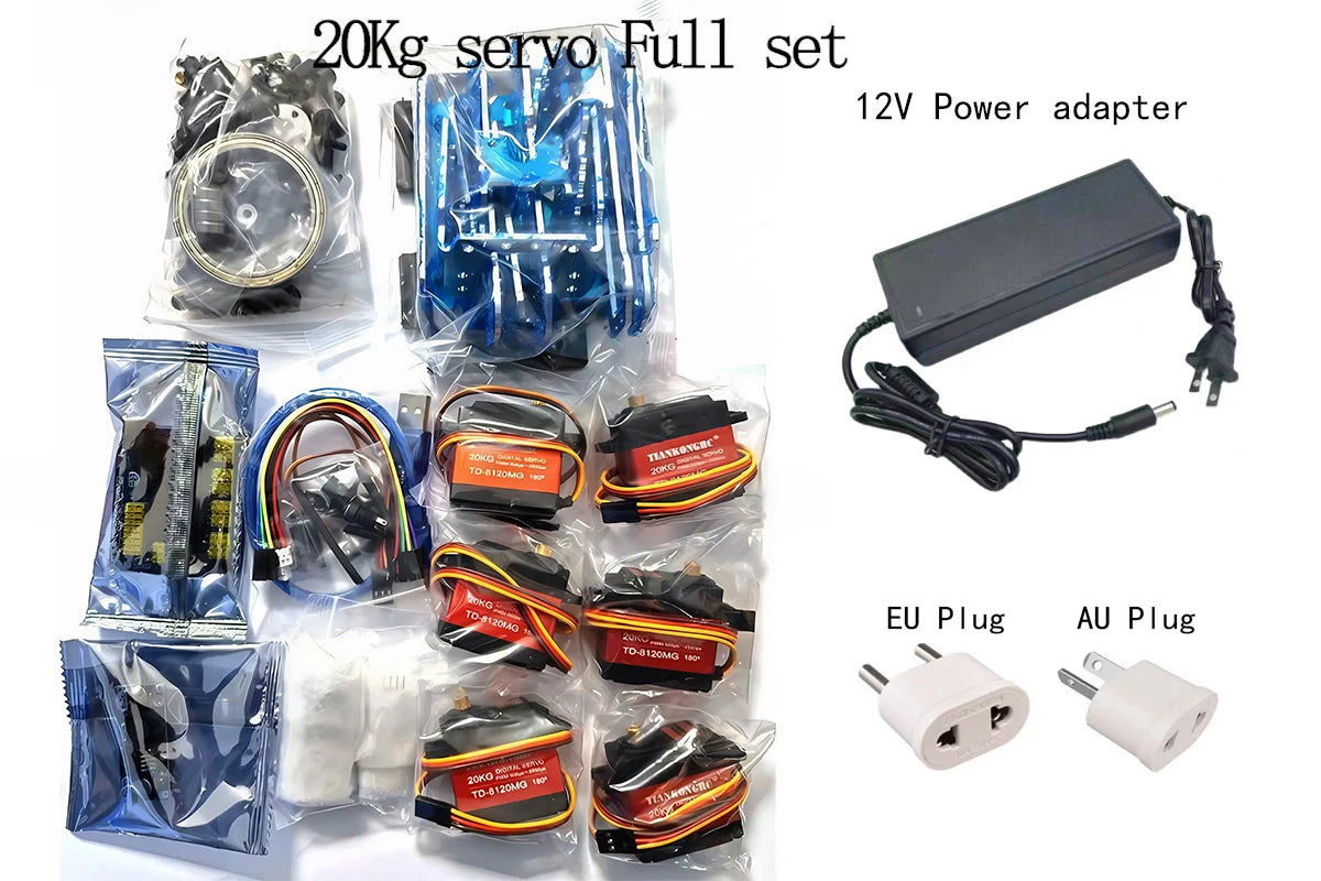 APP Control 6 Dof Metal Mechanical Arm Aluminum Alloy Bracket High Quality Robot Arm for Arduino Robot DIY Kit Programmable Arm