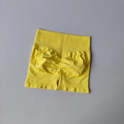 Peach Buttock Lifting Three-point Shorts Summer High Waisted Yoga Shorts Fashionable and Sexy Running Fitness Pants Solid Color.