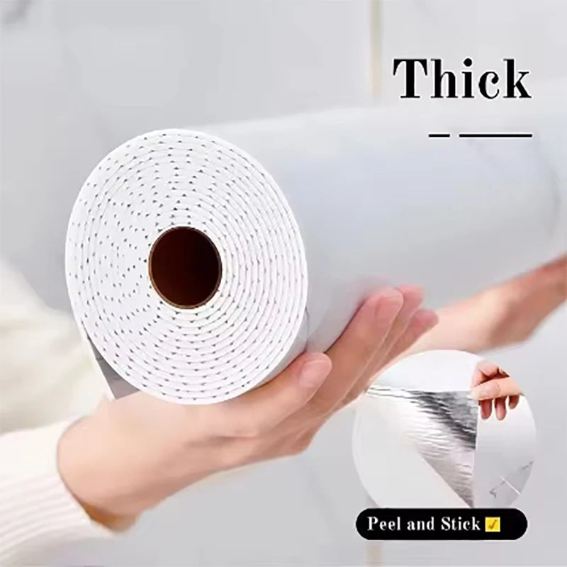 1 roll 40cm thick foam marble wallpaper waterproof and antifouling wall sticker self-adhesive wallpaper bedroom decoration